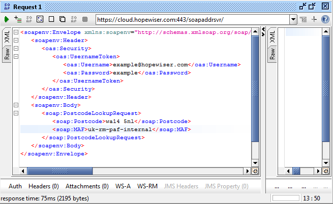 Postcode lookup